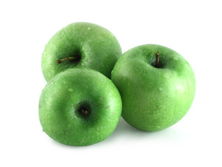 Three green apples