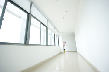 empty long corridor
