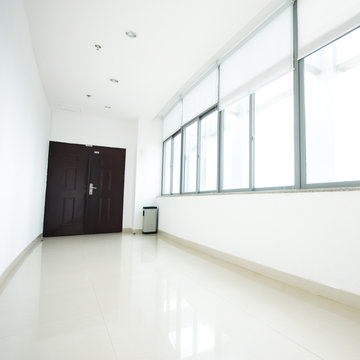 empty long corridor