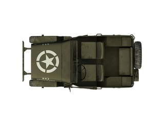 3D Isolated Willys Jeep