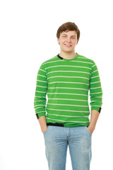 Obraz premium Portrait of a young guy standing