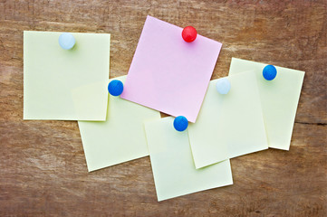 A piece of paper pinned the button