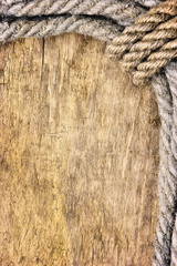 frame made of old rope