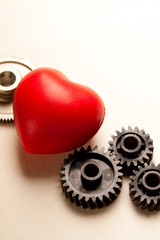 Mechanical ratchets and red heart