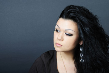 Beautiful girl brunette