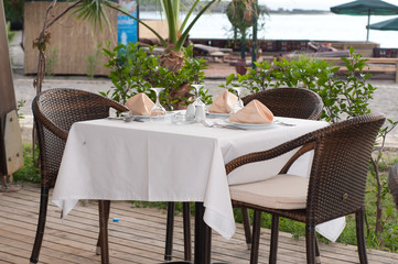 White Fine Table Setting.