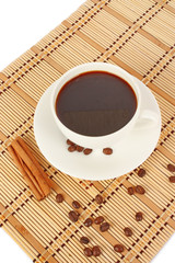 Cup of hot testy coffee