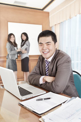 Asian businessman in the office