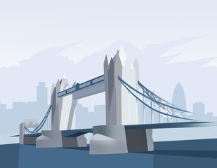 Tower bridge in London