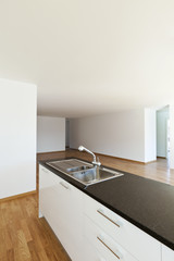 Fototapeta na wymiar beautiful new apartment, interior, kitchen.