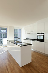 beautiful new  apartment, interior, kitchen.