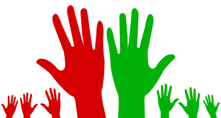 Voter - Mains levées - Pour ou contre