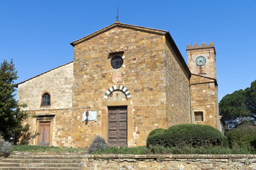 Fototapeta na wymiar Toscana: Chiesa di San Floriano a Castelfalfi (Firenze) 2