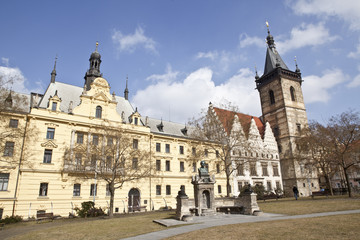 Fototapeta na wymiar Charles Square, Karlovo namesti i Praga, Republika Czeska