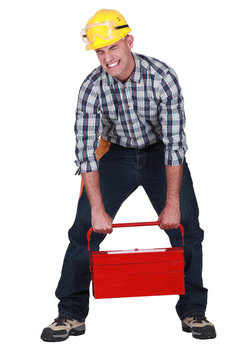 Craftsman lifting heavy tool box