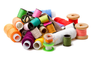 Heap bobbins of sewing threads