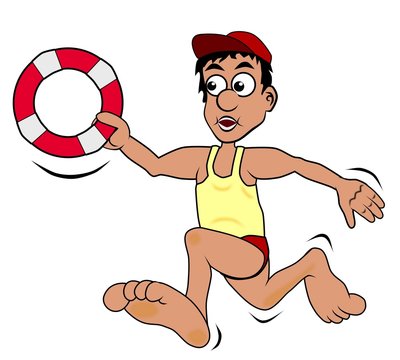 Rettungsschwimmer im Einsatz