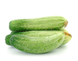 Cucumber  isolated over white background.