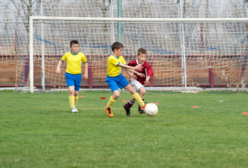 Obraz premium kids soccer