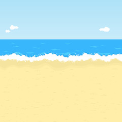 Cartoon beach