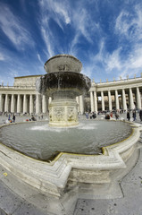 Fototapeta premium Sky Colors over Piazza San Pietro, Vatican City