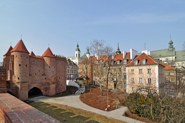 Fototapeta premium Barbakan w Warszawie