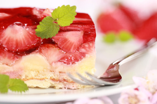 Erdbeerschnitte