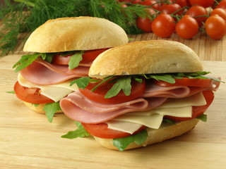 Appetizing sandwiches