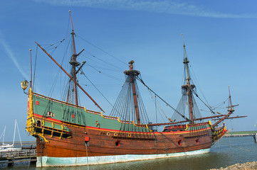 VOC galleon in the Netherlands
