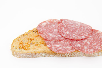 Bread and sausage