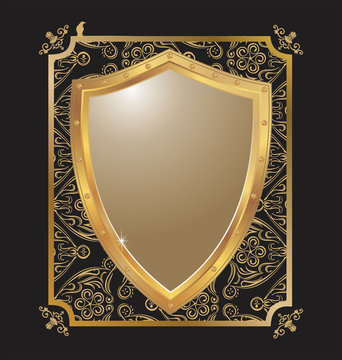 ornate heraldic shield