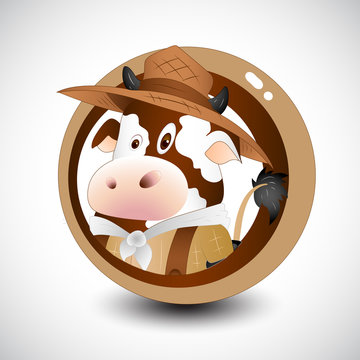 recommend clip art: Cartoon Farm Cow