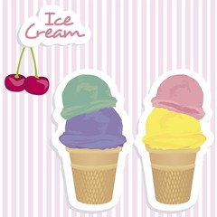 ice cream cone stickers