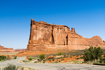 Desert Road Through Arches National Park