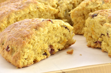 Cranberry orange scones