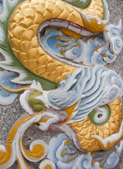 Fototapeta premium Chinese dragon statue.