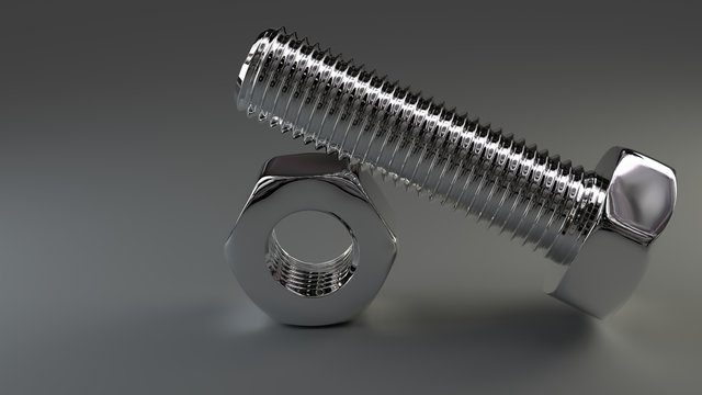 Shiny Nut And Bolt