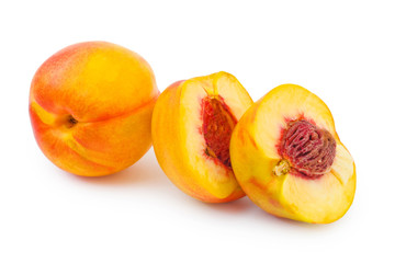 Ripe peach fruit