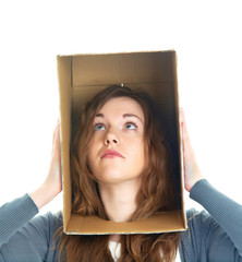 head in box