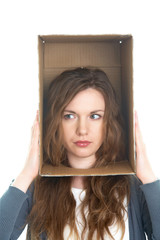 head in box