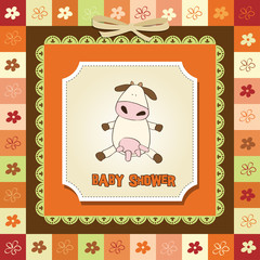 delicate girl shower card