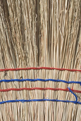 Closeup of Straw Broom