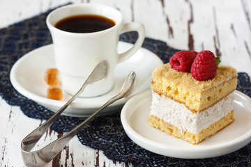 Coffee and cake.