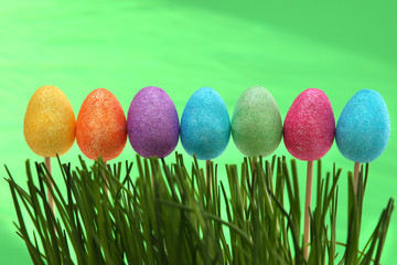 Easter decoration with Easter eggs.