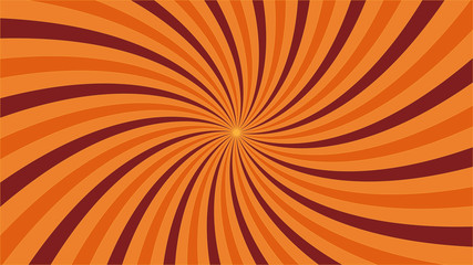 Wirbel orange mit Kontur