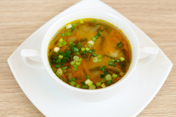 A delicious pea soup  home cooking