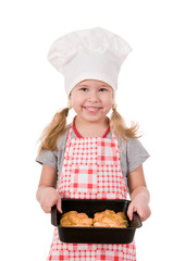 girl in chef's hat