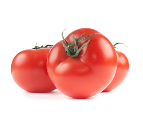 Tomatoes isolated on white