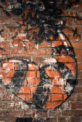 brick wall graffiti