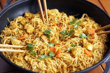 wok nouilles chinoises poulet 9